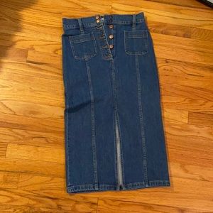 Madewell jean skirt